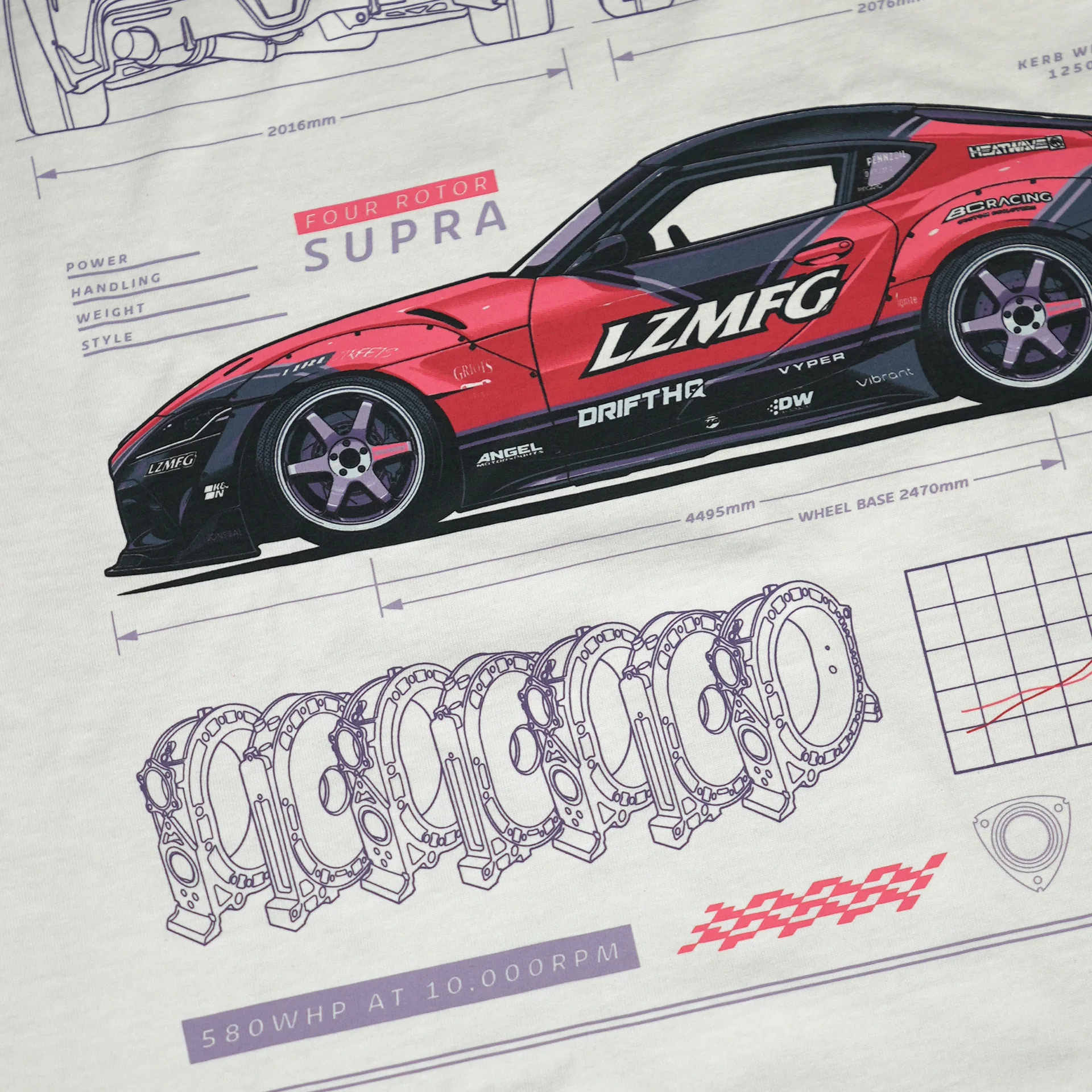 A90 Supra Heavyweight Tee  - New Zealand Shop - Image 3