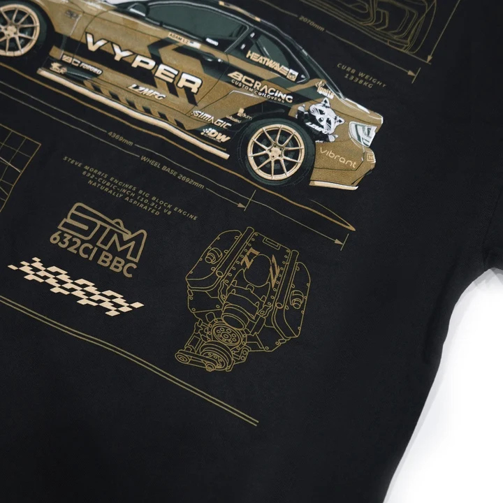 Big Block F22 Heavyweight Tee - Image 4