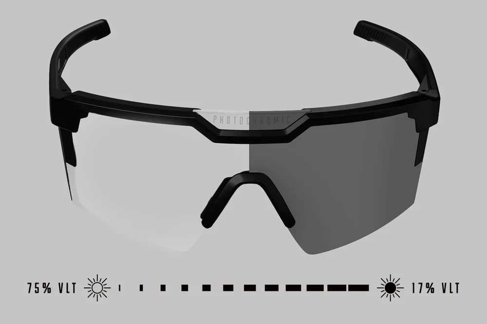 Future Tech Sunglasses: Black Frame Photochromic Lens Z87 - Image 3